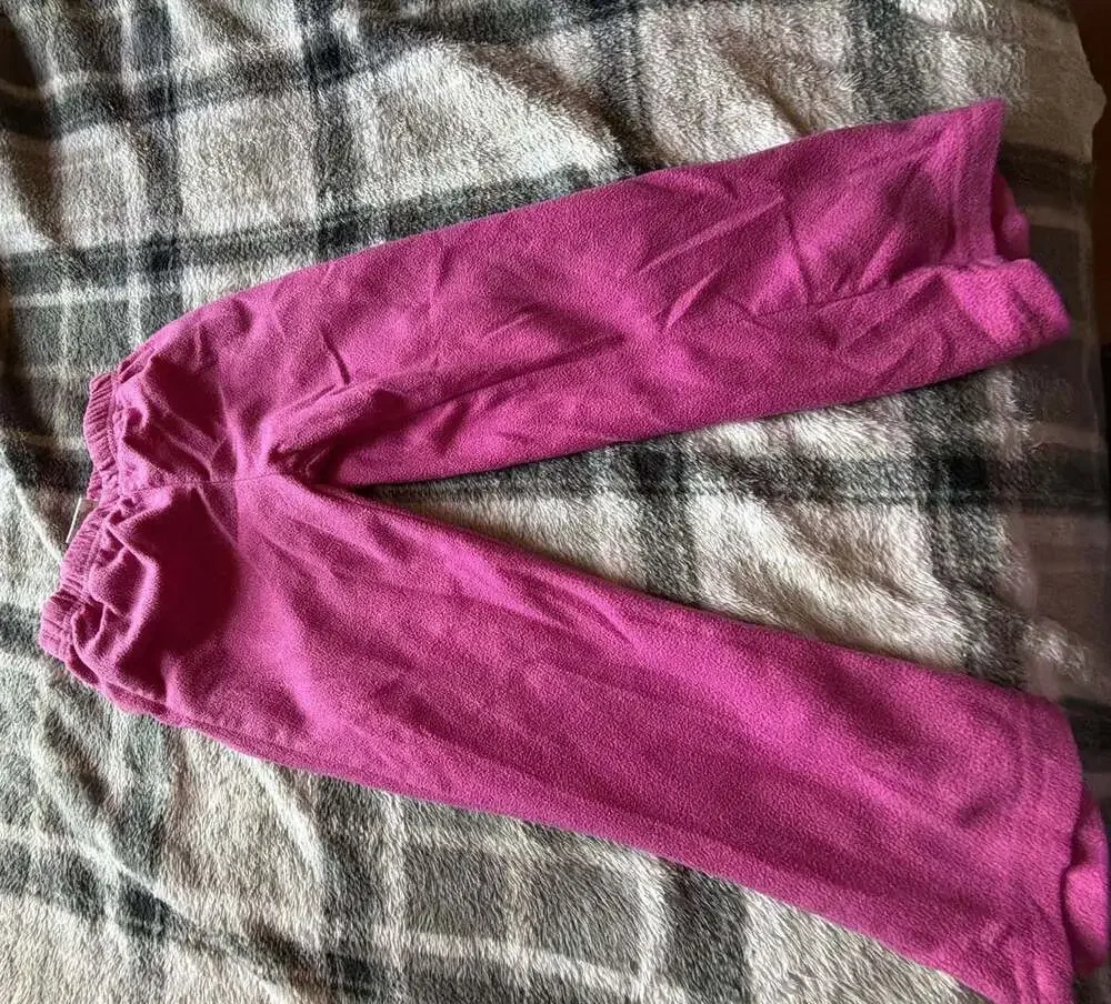 Barbie Girls Long Sleeve Fleece Pajama 2-Piece Set Pink